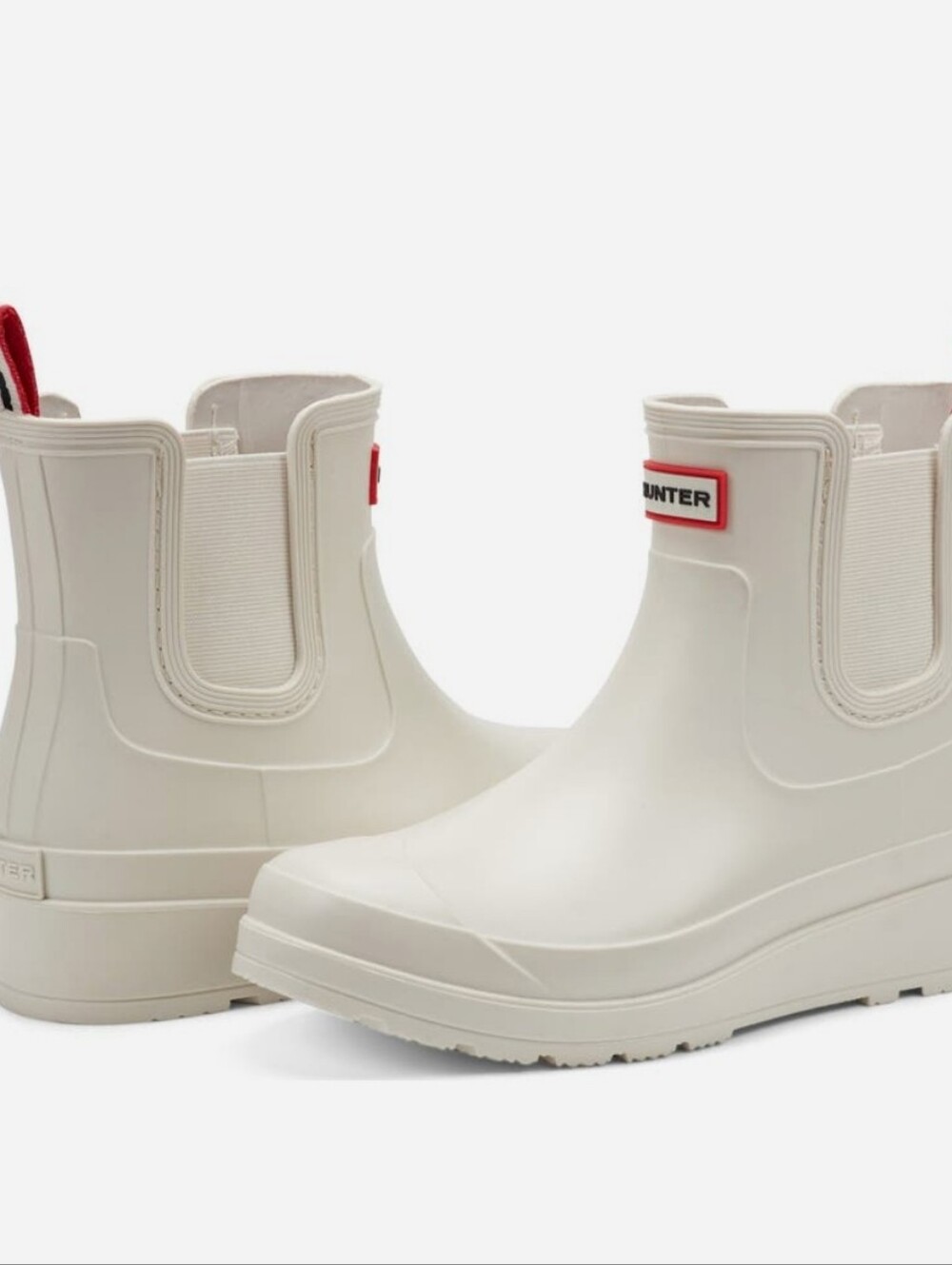 Hunter Tabitha Chelsea Waterproof Rain Boots- Whitby Sand/Signature